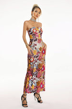 Load image into Gallery viewer, Satu Floral Glitter Maxi Dress