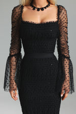 Load image into Gallery viewer, Crana Mesh Midi Dress
