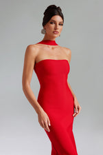 Load image into Gallery viewer, Rosee Sleeveless Bandage Midi Dress