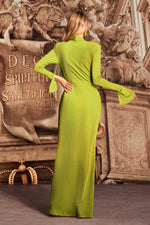 Load image into Gallery viewer, Naomi V-neck Long Sleeves Maxi Dress