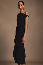 Load image into Gallery viewer, Juny Oblique Shoulder Sleeveless Folds Midi Dress