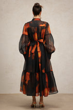 Load image into Gallery viewer, Payson Long Sleeves Printed Maxi Dress