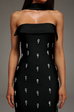Load image into Gallery viewer, Nadja Sleeveless Diamond Bunting Bandage Maxi Dress