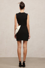 Load image into Gallery viewer, Cutout Crepe Mini Dress