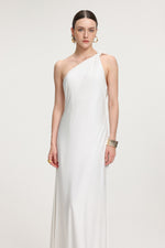 Load image into Gallery viewer, Tie-Shoulder Satin Maxi Dress