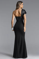 Load image into Gallery viewer, Milline Elegant Contour One Shoulder Twist Maxi Dress