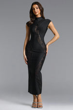 Load image into Gallery viewer, Rotte Sexy Contour Sleeveless Lace Bandage Maxi Dress