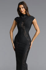 Load image into Gallery viewer, Rotte Sexy Contour Sleeveless Lace Bandage Maxi Dress