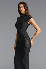 Load image into Gallery viewer, Rotte Sexy Contour Sleeveless Lace Bandage Maxi Dress