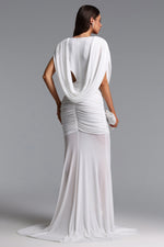 Load image into Gallery viewer, Glenda Chic Contour Ruched Drape Knit Maxi Dress