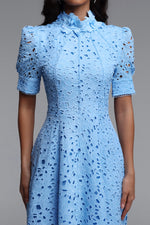 Load image into Gallery viewer, Kitsu Short Sleeve Midi Dress