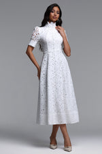 Load image into Gallery viewer, Kitsu Short Sleeve Midi Dress