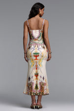 Load image into Gallery viewer, Xapana Resort Contour Sleeveless Mesh Maxi Dress