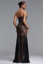 Load image into Gallery viewer, Scarlett Sexy Contour Strapless Lace Bandage Maxi Dress