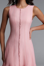Load image into Gallery viewer, Ethel Resort Flowy Round Neck Sleeveless Ruffle Chiffon Maxi Dress