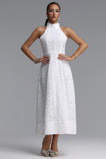 Load image into Gallery viewer, Nuvola Halter Midi Dress