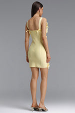 Load image into Gallery viewer, Hooded Sweet Contour Camisole Floral Bandage Mini Dress