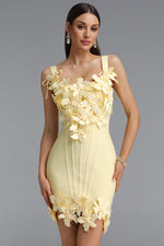 Load image into Gallery viewer, Hooded Sweet Contour Camisole Floral Bandage Mini Dress