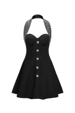 Load image into Gallery viewer, Traci Halter Strapless Sleeveless Mini Dress