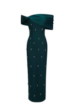 Load image into Gallery viewer, Palez Sleeveless One Shoulder Diamond Bow Bandage Maxi Dress