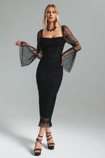 Load image into Gallery viewer, Crana Mesh Midi Dress