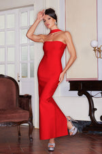 Load image into Gallery viewer, Rosee Sleeveless Bandage Midi Dress