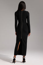 Load image into Gallery viewer, Lave Long Sleeves Hollow Out Bandage Maxi Dress