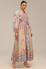 Load image into Gallery viewer, Dorte Long Sleeve Floral Printed Maxi Dress
