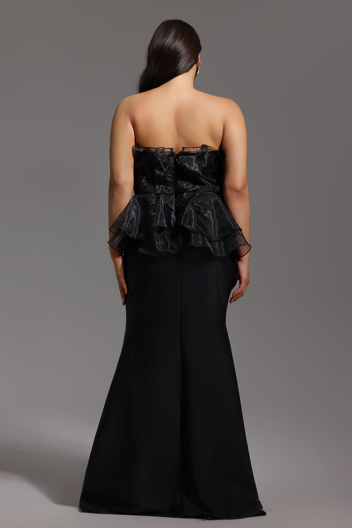 Oria Sleeveless Fishtail Bandage Maxi Dress