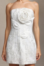 Load image into Gallery viewer, Renaa Kijin Handmade flowers Sequins mini dress