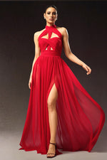 Load image into Gallery viewer, Tesare Halter Sleeveless Hollow Out Maxi Dress