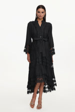 Load image into Gallery viewer, Kava Resort Flowy Long Sleeve Lace Floral Woven Maxi Dress