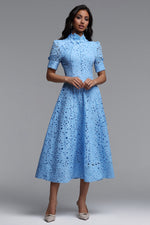Load image into Gallery viewer, Kitsu Short Sleeve Midi Dress	