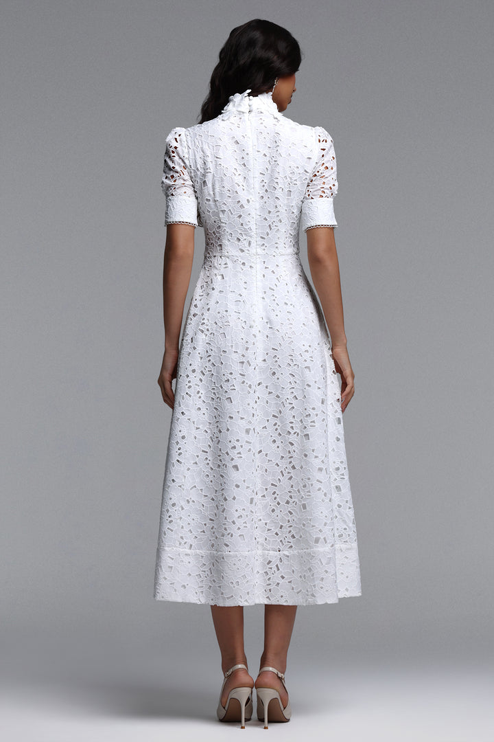 Kitsu Short Sleeve Midi Dress	