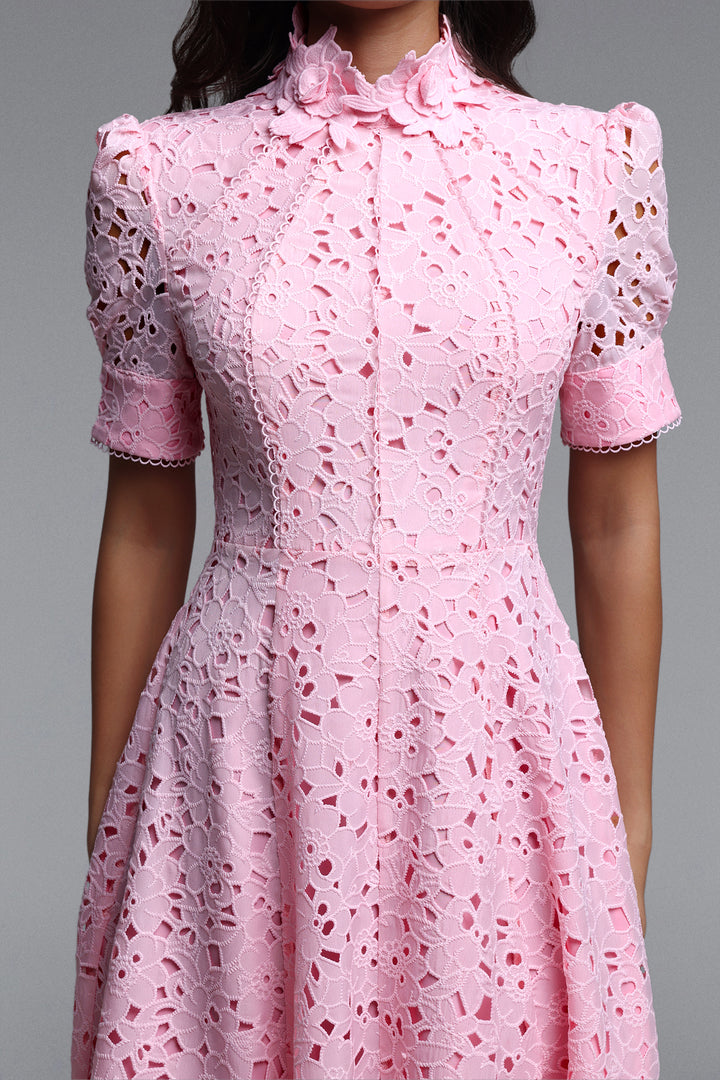 Kitsu Short Sleeve Midi Dress	