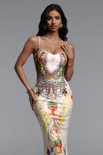 Load image into Gallery viewer, Xapana Resort Contour Sleeveless Mesh Maxi Dress