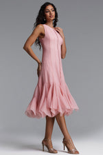 Load image into Gallery viewer, Ethel Resort Flowy Round Neck Sleeveless Ruffle Chiffon Maxi Dress