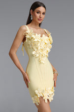 Load image into Gallery viewer, Hooded Sweet Contour Camisole Floral Bandage Mini Dress
