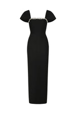 Load image into Gallery viewer, Romelle Short Sleeve Diamond Bandage Maxi Dress