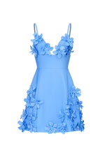 Load image into Gallery viewer, Valentina Elegant Contour V Neck Floral Bandage Mini Dress	