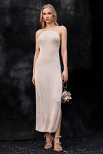 Load image into Gallery viewer, Hailey Halter Knitted Midi Dress